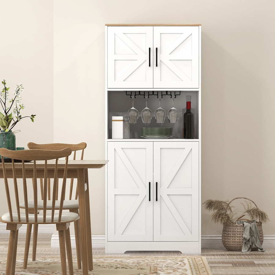 Image 997404_ALTMORE14.jpg, Product 997-404 / Price $209.99 - $239.99, HOMCOM Kitchen Pantry Storage Cabinet with Microwave Oven Countertop, Black from HOMCOM on TSC.ca's Home & Garden department