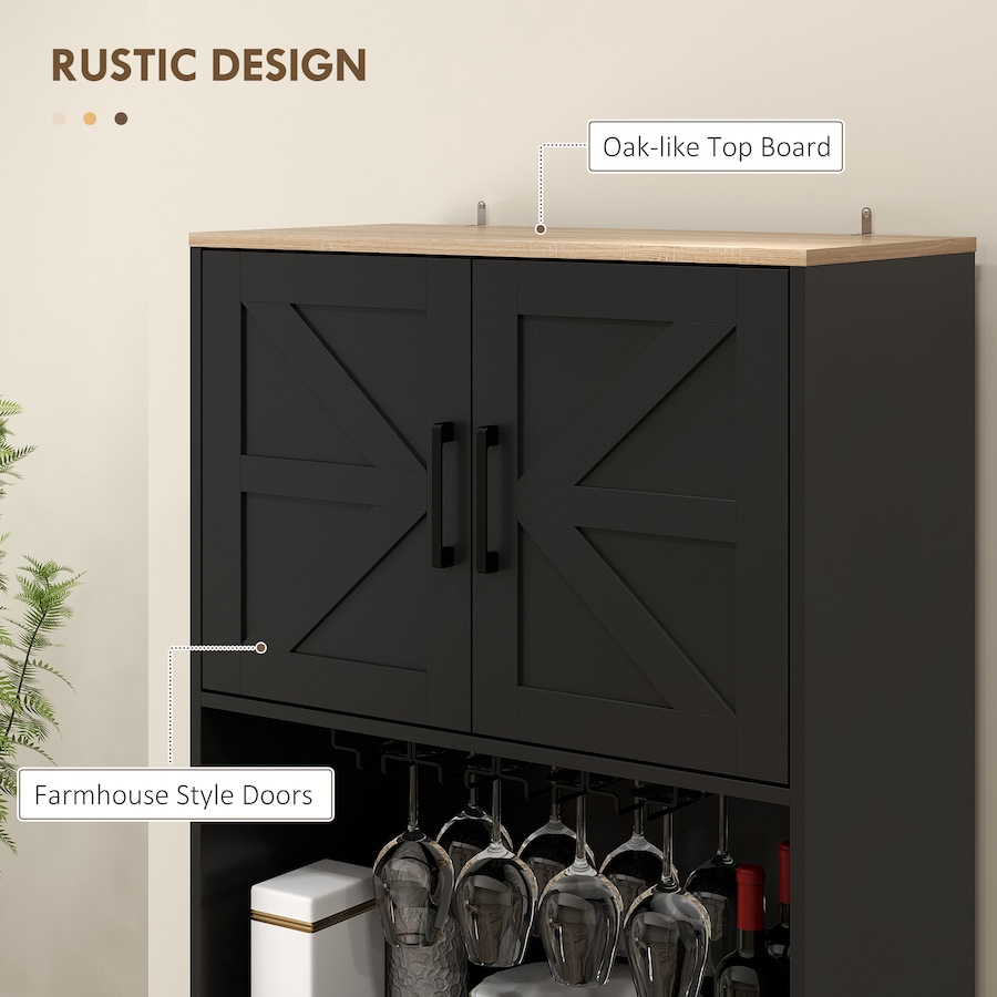Image 997404_ALTMORE4.jpg, Product 997-404 / Price $209.99 - $239.99, HOMCOM Kitchen Pantry Storage Cabinet with Microwave Oven Countertop, Black from HOMCOM on TSC.ca's Home & Garden department