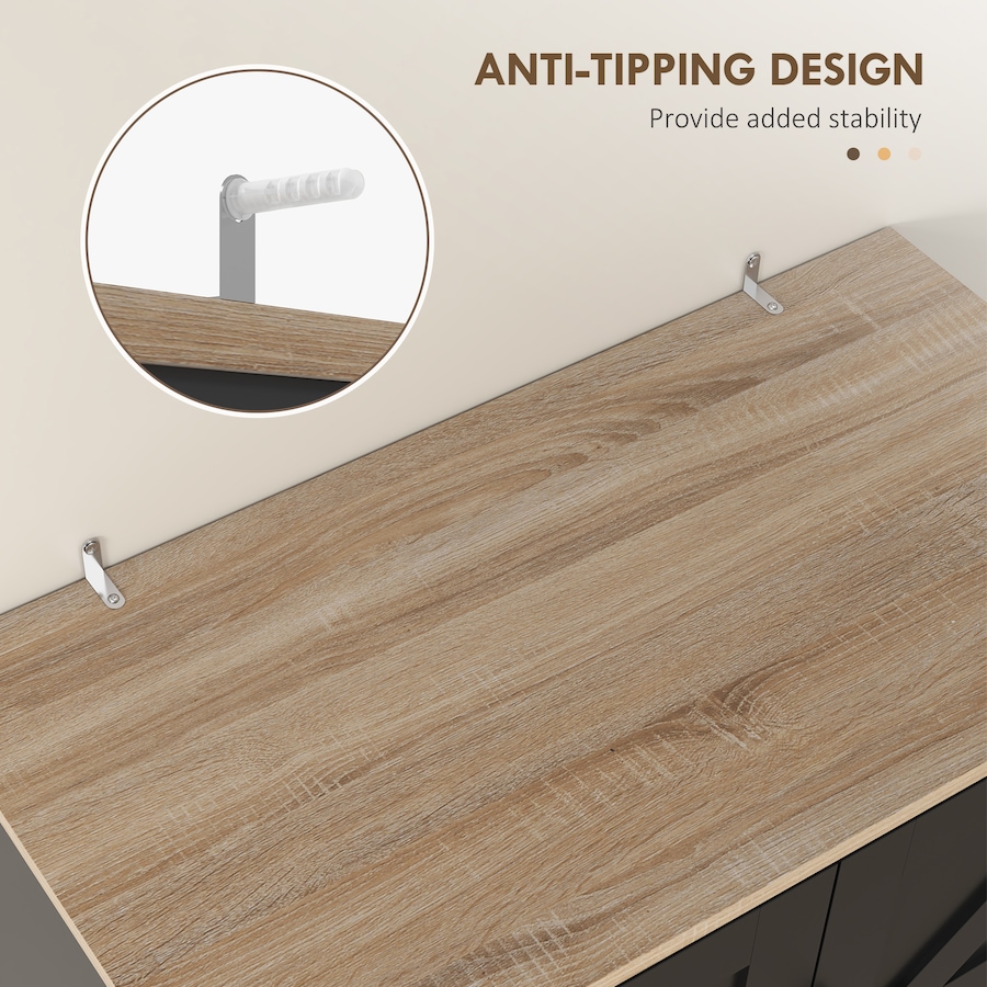 Image 997404_ALTMORE5.jpg, Product 997-404 / Price $209.99 - $239.99, HOMCOM Kitchen Pantry Storage Cabinet with Microwave Oven Countertop, Black from HOMCOM on TSC.ca's Home & Garden department