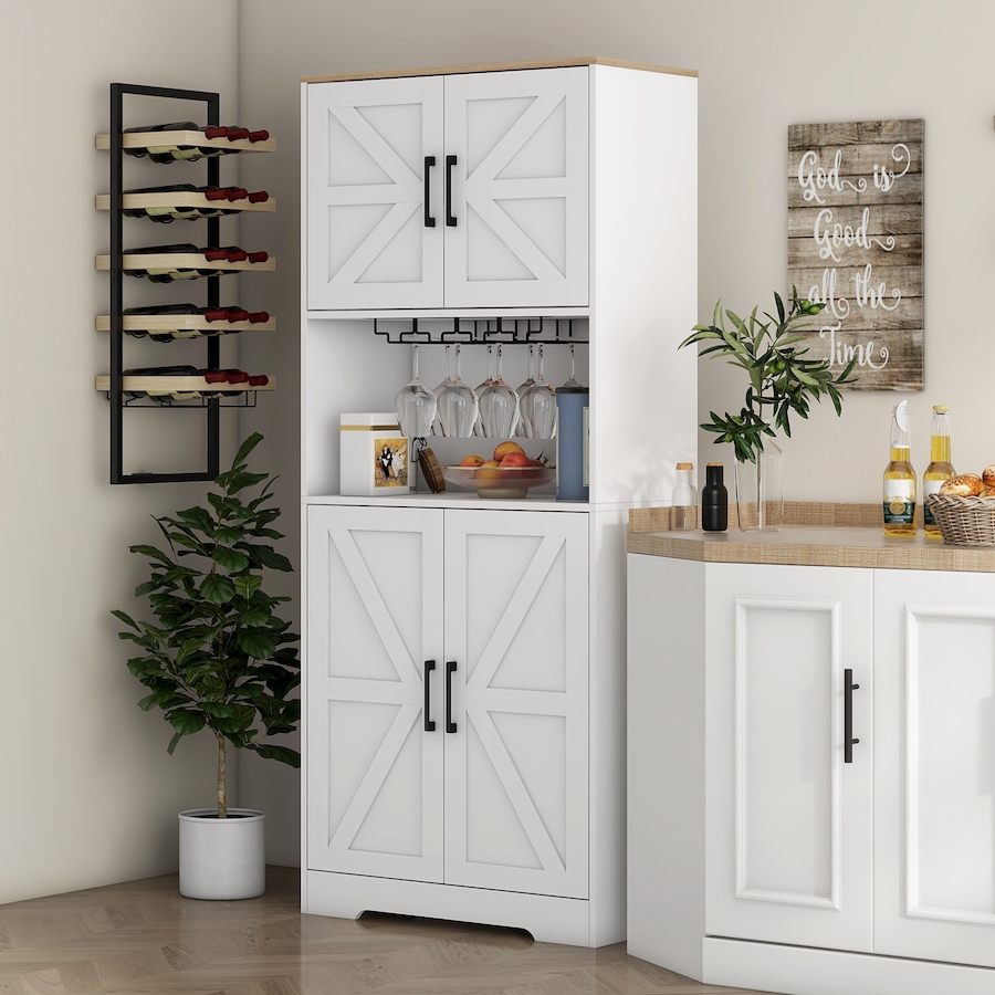 Image 997404_ALTMORE9.jpg, Product 997-404 / Price $209.99 - $239.99, HOMCOM Kitchen Pantry Storage Cabinet with Microwave Oven Countertop, Black from HOMCOM on TSC.ca's Home & Garden department