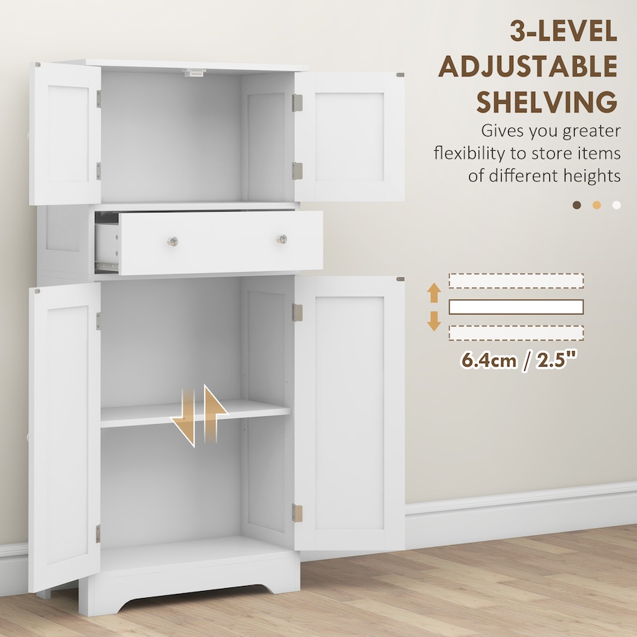 Image 997406_ALTMORE13.jpg, Product 997-406 / Price $144.99 - $149.34, HOMCOM 50.5" Kitchen Pantry Storage Cabinet with Doors and Adjustable Shelf from HOMCOM on TSC.ca's Home & Garden department