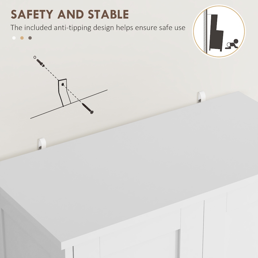 Image 997406_ALTMORE14.jpg, Product 997-406 / Price $144.99 - $149.34, HOMCOM 50.5" Kitchen Pantry Storage Cabinet with Doors and Adjustable Shelf from HOMCOM on TSC.ca's Home & Garden department