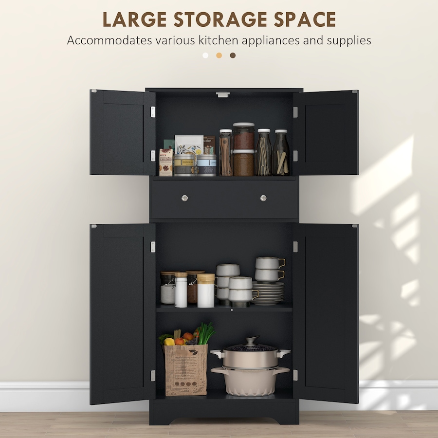 Image 997406_ALTMORE4.jpg, Product 997-406 / Price $144.99 - $149.34, HOMCOM 50.5" Kitchen Pantry Storage Cabinet with Doors and Adjustable Shelf from HOMCOM on TSC.ca's Home & Garden department