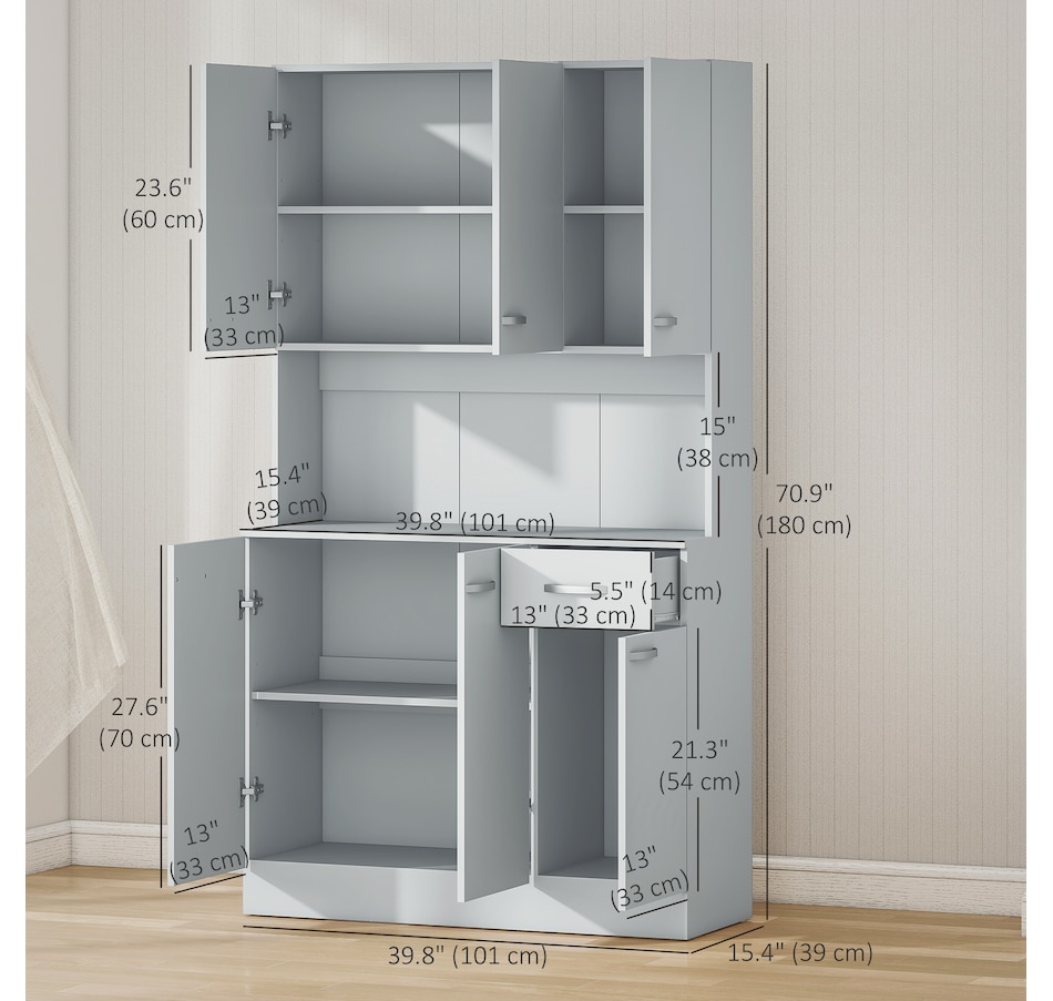 Image 997409_ALTMORE10.jpg, Product 997-409 / Price $299.99, HOMCOM Modern Buffet with Hutch, Kitchen Cabinet with Storage Cupboard from HOMCOM on TSC.ca's Home & Garden department