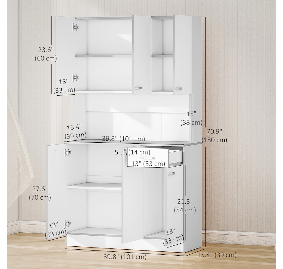 Image 997409_ALTMORE2.jpg, Product 997-409 / Price $299.99, HOMCOM Modern Buffet with Hutch, Kitchen Cabinet with Storage Cupboard from HOMCOM on TSC.ca's Home & Garden department