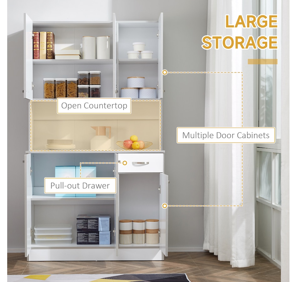 Image 997409_ALTMORE3.jpg, Product 997-409 / Price $299.99, HOMCOM Modern Buffet with Hutch, Kitchen Cabinet with Storage Cupboard from HOMCOM on TSC.ca's Home & Garden department