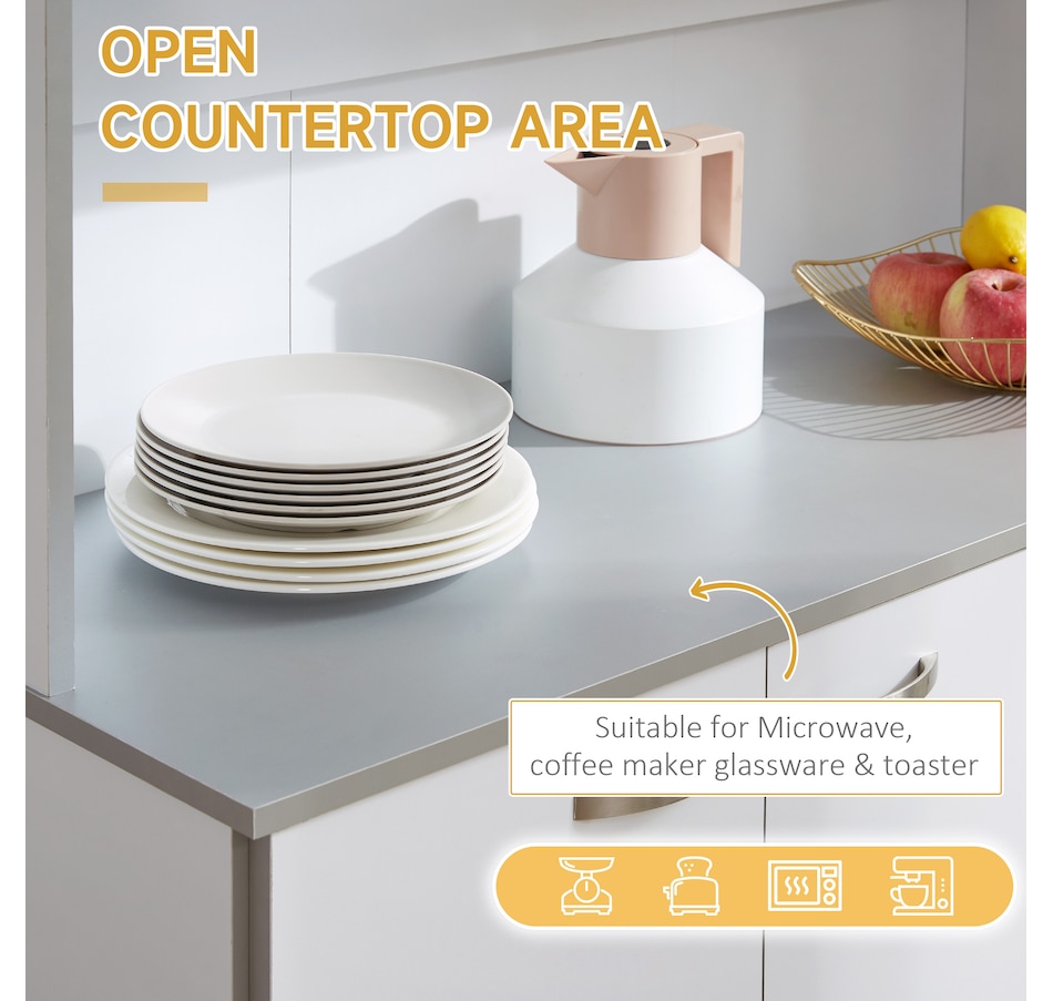 Image 997409_ALTMORE4.jpg, Product 997-409 / Price $299.99, HOMCOM Modern Buffet with Hutch, Kitchen Cabinet with Storage Cupboard from HOMCOM on TSC.ca's Home & Garden department