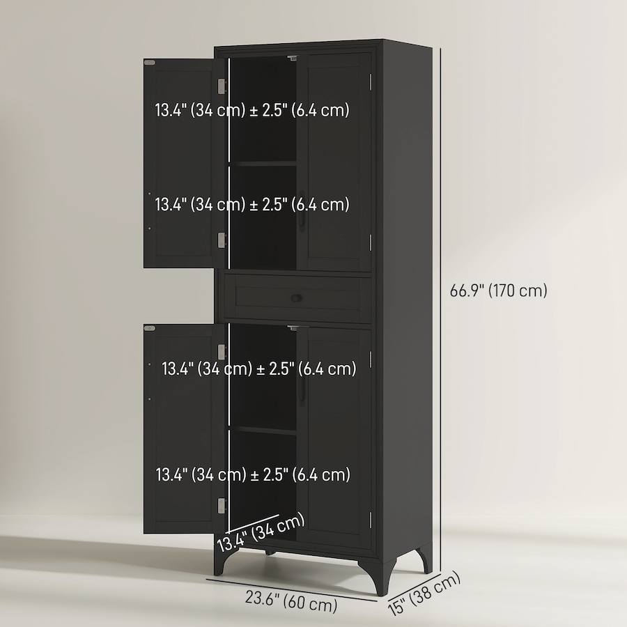 Image 997411_ALTMORE2.jpg, Product 997-411 / Price $244.99 - $279.99, HOMCOM 67" Kitchen Pantry Storage Cabinet with Doors and Shelves from HOMCOM on TSC.ca's Home & Garden department