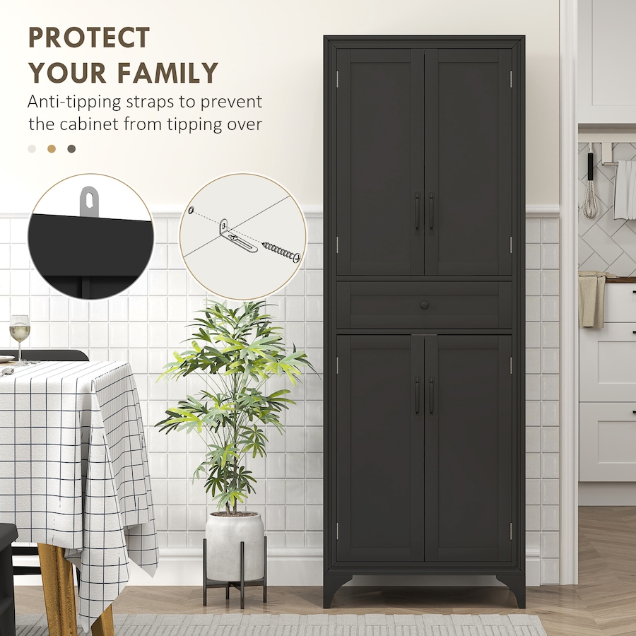 Image 997411_ALTMORE5.jpg, Product 997-411 / Price $244.99 - $279.99, HOMCOM 67" Kitchen Pantry Storage Cabinet with Doors and Shelves from HOMCOM on TSC.ca's Home & Garden department