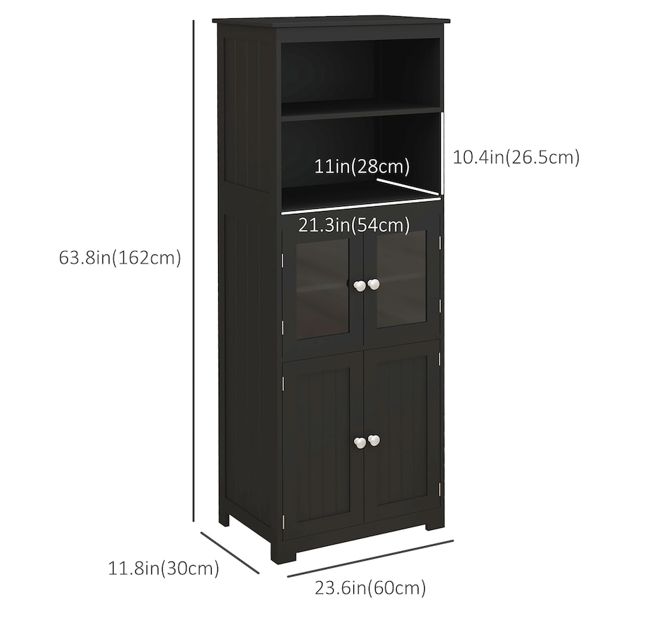 Image 997414_ALTMORE10.jpg, Product 997-414 / Price $169.99 - $192.99, HOMCOM 63" Freestanding Kitchen Pantry Food Storage Cabinet Shelves White from HOMCOM on TSC.ca's Home & Garden department