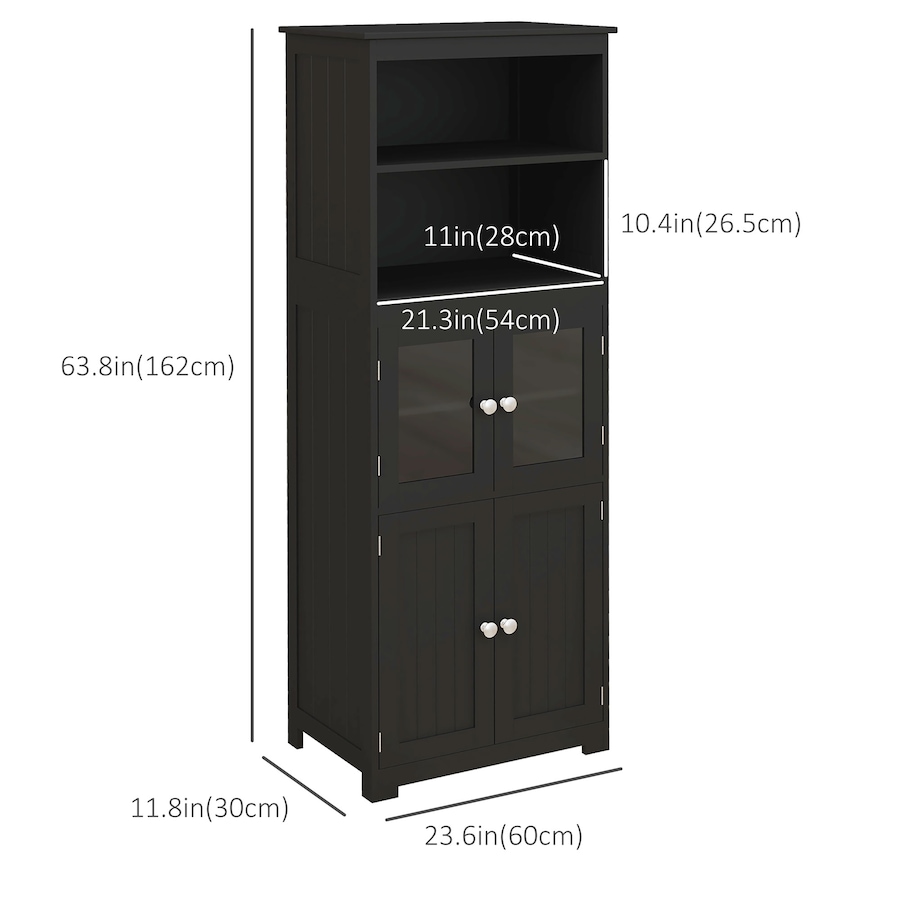 Image 997414_ALTMORE10.jpg, Product 997-414 / Price $169.99, HOMCOM 63" Freestanding Kitchen Pantry Food Storage Cabinet Shelves White from HOMCOM on TSC.ca's Home & Garden department