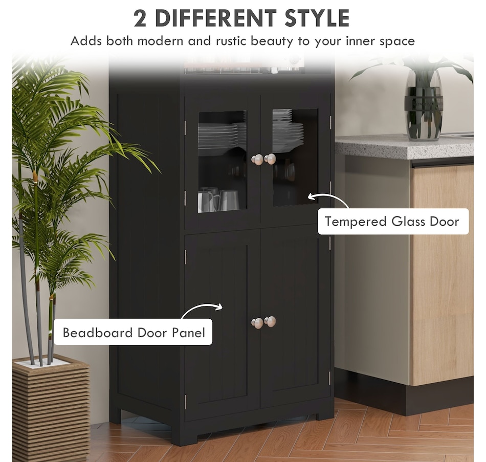 Image 997414_ALTMORE12.jpg, Product 997-414 / Price $169.99 - $192.99, HOMCOM 63" Freestanding Kitchen Pantry Food Storage Cabinet Shelves White from HOMCOM on TSC.ca's Home & Garden department