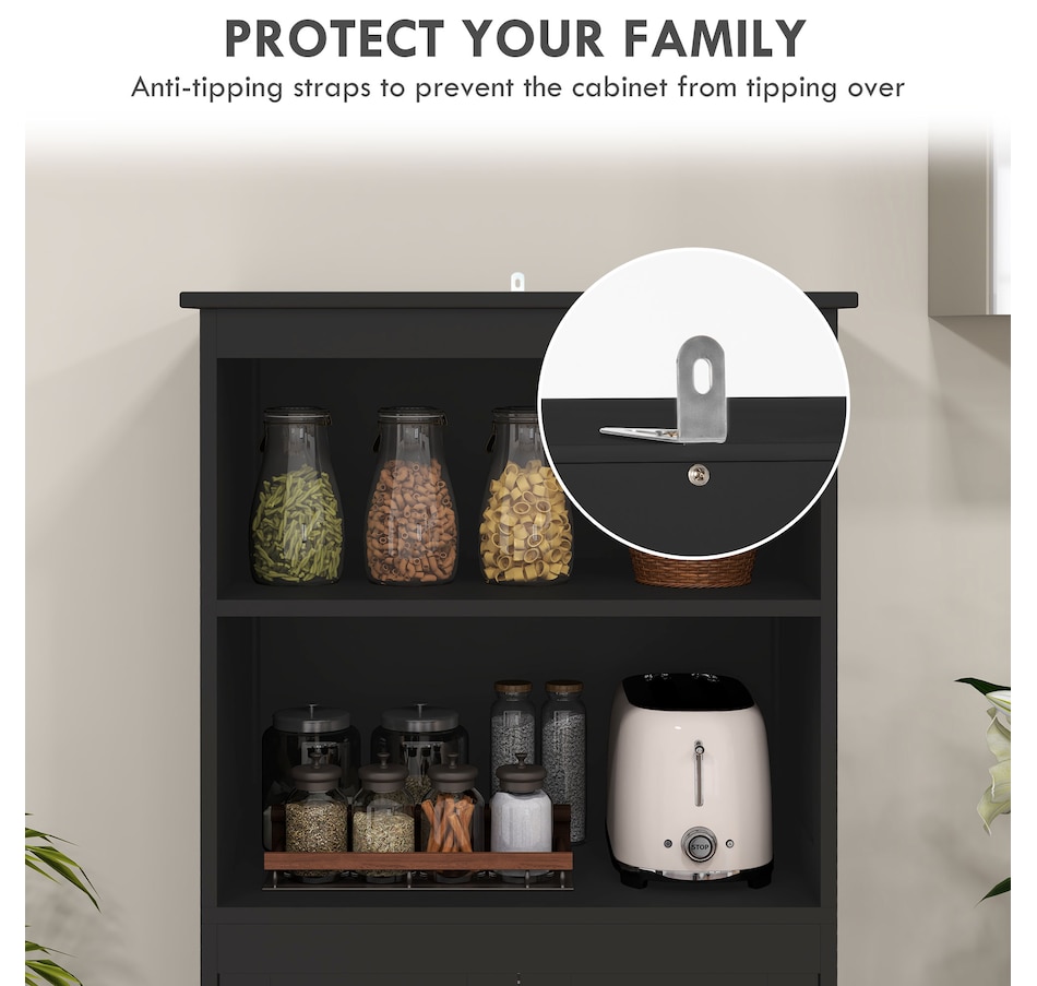 Image 997414_ALTMORE14.jpg, Product 997-414 / Price $169.99 - $192.99, HOMCOM 63" Freestanding Kitchen Pantry Food Storage Cabinet Shelves White from HOMCOM on TSC.ca's Home & Garden department