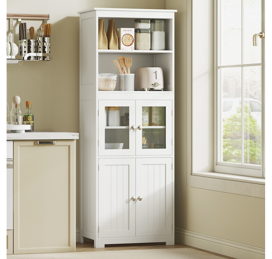 Image 997414_ALTMORE17.jpg, Product 997-414 / Price $169.99 - $192.99, HOMCOM 63" Freestanding Kitchen Pantry Food Storage Cabinet Shelves White from HOMCOM on TSC.ca's Home & Garden department