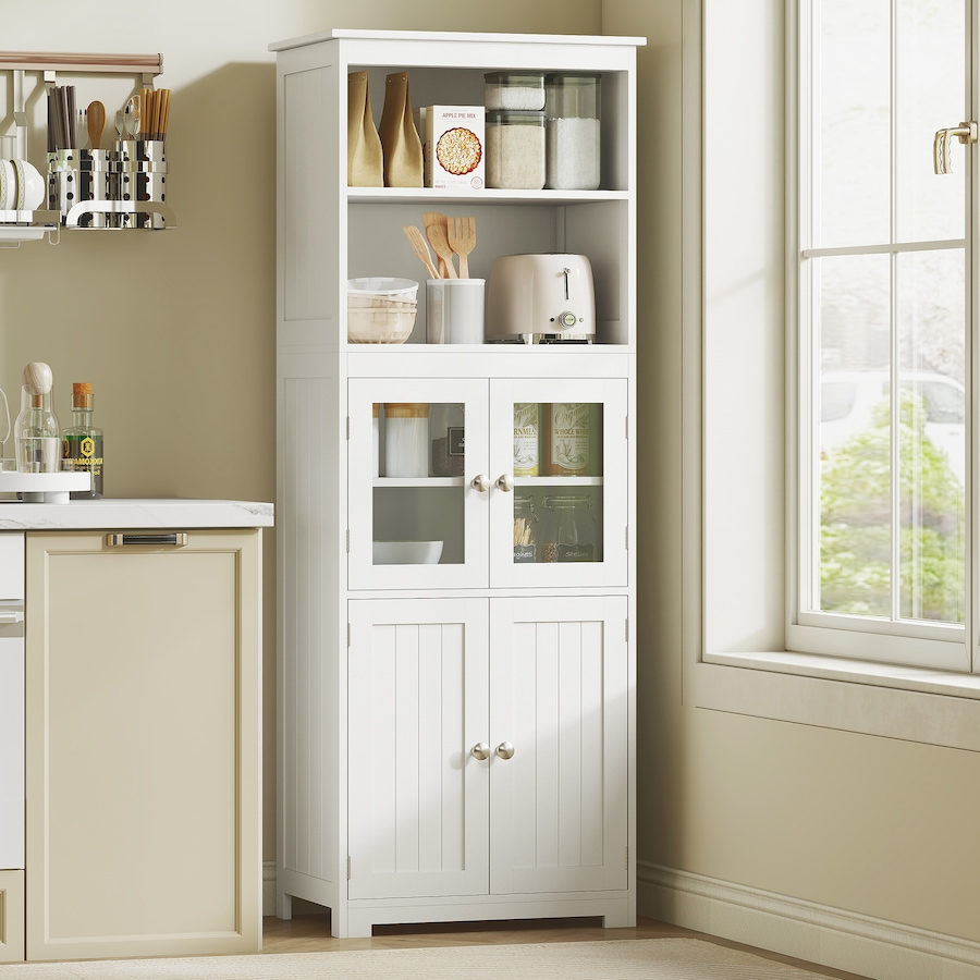 Image 997414_ALTMORE17.jpg, Product 997-414 / Price $169.99, HOMCOM 63" Freestanding Kitchen Pantry Food Storage Cabinet Shelves White from HOMCOM on TSC.ca's Home & Garden department