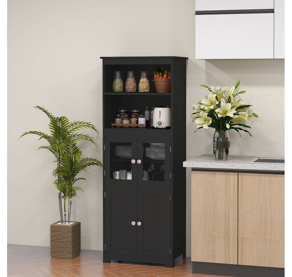 Image 997414_ALTMORE26.jpg, Product 997-414 / Price $169.99 - $192.99, HOMCOM 63" Freestanding Kitchen Pantry Food Storage Cabinet Shelves White from HOMCOM on TSC.ca's Home & Garden department