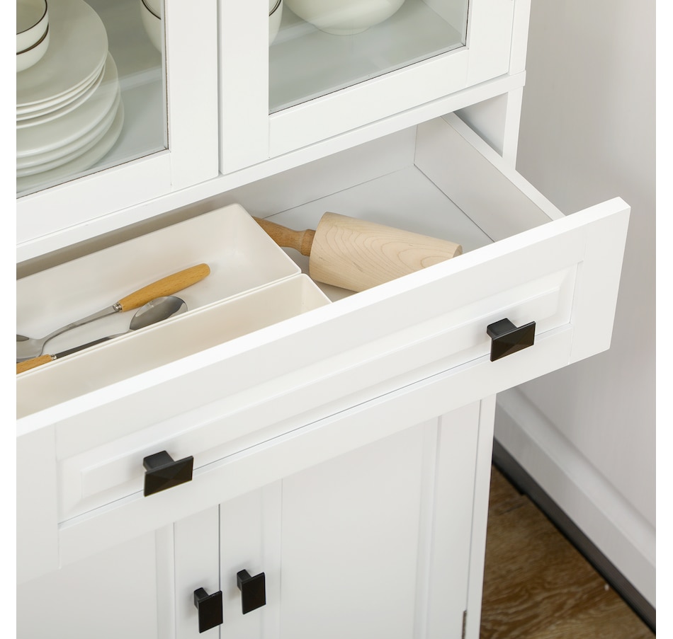Image 997415_ALTMORE15.jpg, Product 997-415 / Price $209.99 - $223.99, HOMCOM 63" Kitchen Pantry Storage Cabinet w/Adjustable Shelves Glass Door from HOMCOM on TSC.ca's Home & Garden department