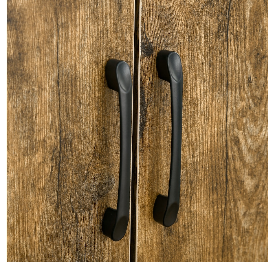 Image 997416_ALTMORE16.jpg, Product 997-416 / Price $194.99, HOMCOM Rustic Style Storage Cupboard Bookcase Cabinet w/ 4 Shelves, White from HOMCOM on TSC.ca's Home & Garden department