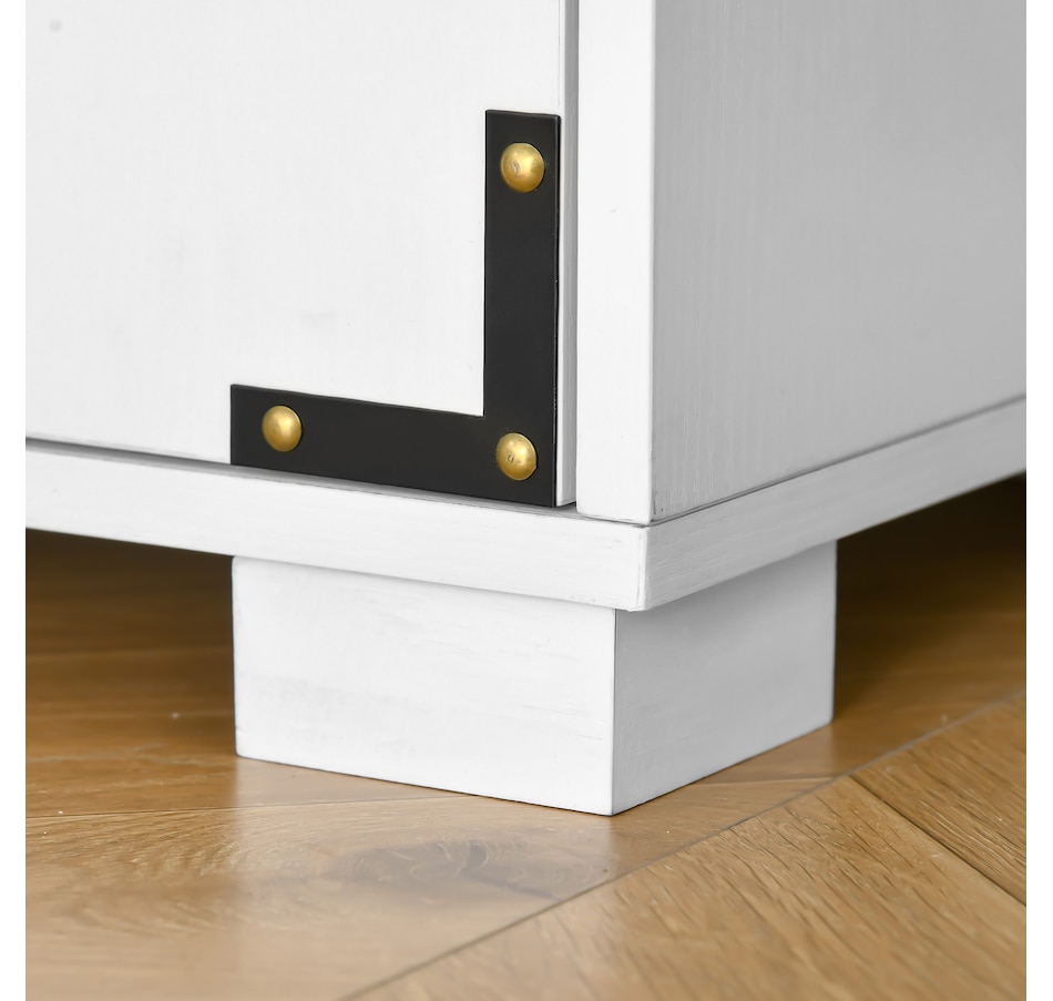 Image 997416_ALTMORE6.jpg, Product 997-416 / Price $194.99, HOMCOM Rustic Style Storage Cupboard Bookcase Cabinet w/ 4 Shelves, White from HOMCOM on TSC.ca's Home & Garden department