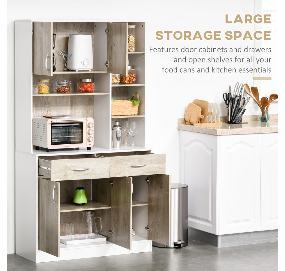 Image 997417_ALTMORE11.jpg, Product 997-417 / Price $299.99, HOMCOM 71" Kitchen Hutch with Storage Cabinet, Modern Buffet with Hutch from HOMCOM on TSC.ca's Home & Garden department