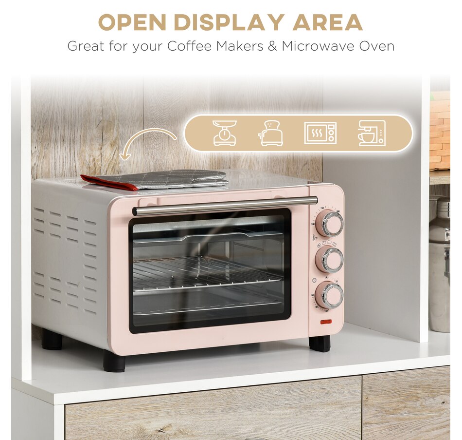 Image 997417_ALTMORE12.jpg, Product 997-417 / Price $299.99, HOMCOM 71" Kitchen Hutch with Storage Cabinet, Modern Buffet with Hutch from HOMCOM on TSC.ca's Home & Garden department