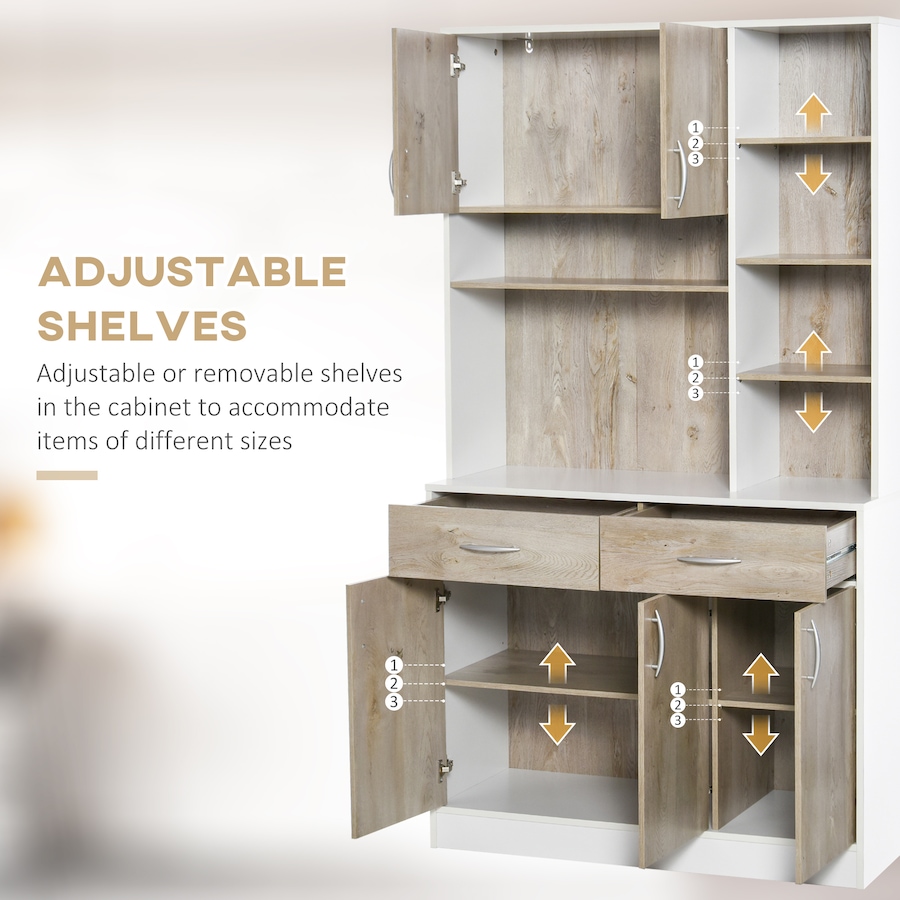 Image 997417_ALTMORE13.jpg, Product 997-417 / Price $284.99, HOMCOM 71" Kitchen Hutch with Storage Cabinet, Modern Buffet with Hutch from HOMCOM on TSC.ca's Home & Garden department