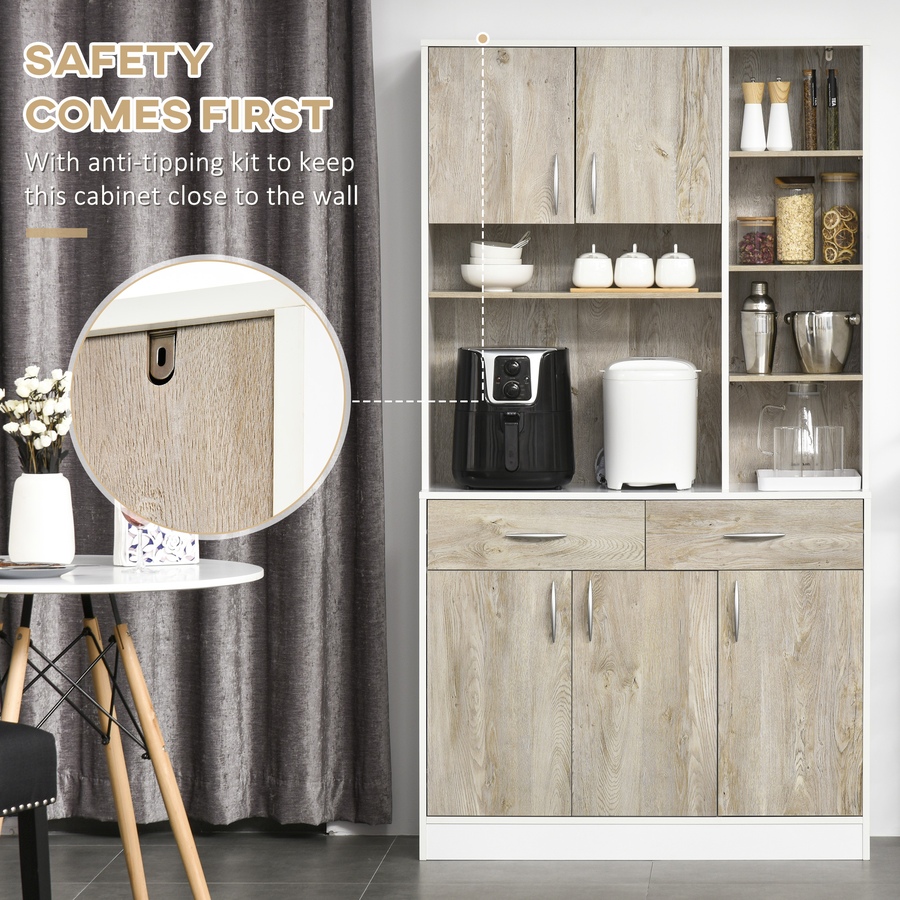 Image 997417_ALTMORE14.jpg, Product 997-417 / Price $284.99, HOMCOM 71" Kitchen Hutch with Storage Cabinet, Modern Buffet with Hutch from HOMCOM on TSC.ca's Home & Garden department