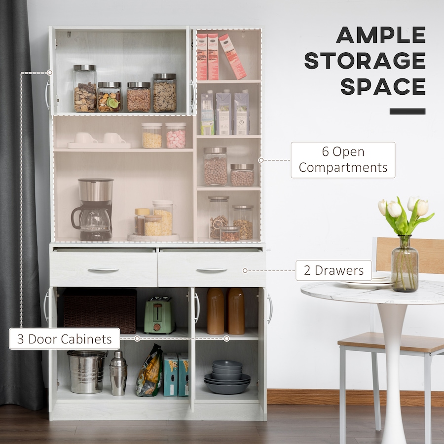 Image 997417_ALTMORE3.jpg, Product 997-417 / Price $284.99, HOMCOM 71" Kitchen Hutch with Storage Cabinet, Modern Buffet with Hutch from HOMCOM on TSC.ca's Home & Garden department