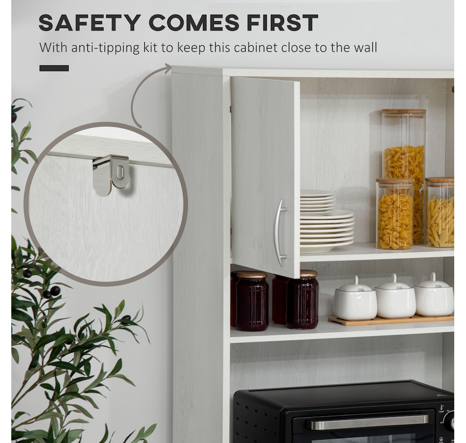 Image 997417_ALTMORE7.jpg, Product 997-417 / Price $299.99, HOMCOM 71" Kitchen Hutch with Storage Cabinet, Modern Buffet with Hutch from HOMCOM on TSC.ca's Home & Garden department