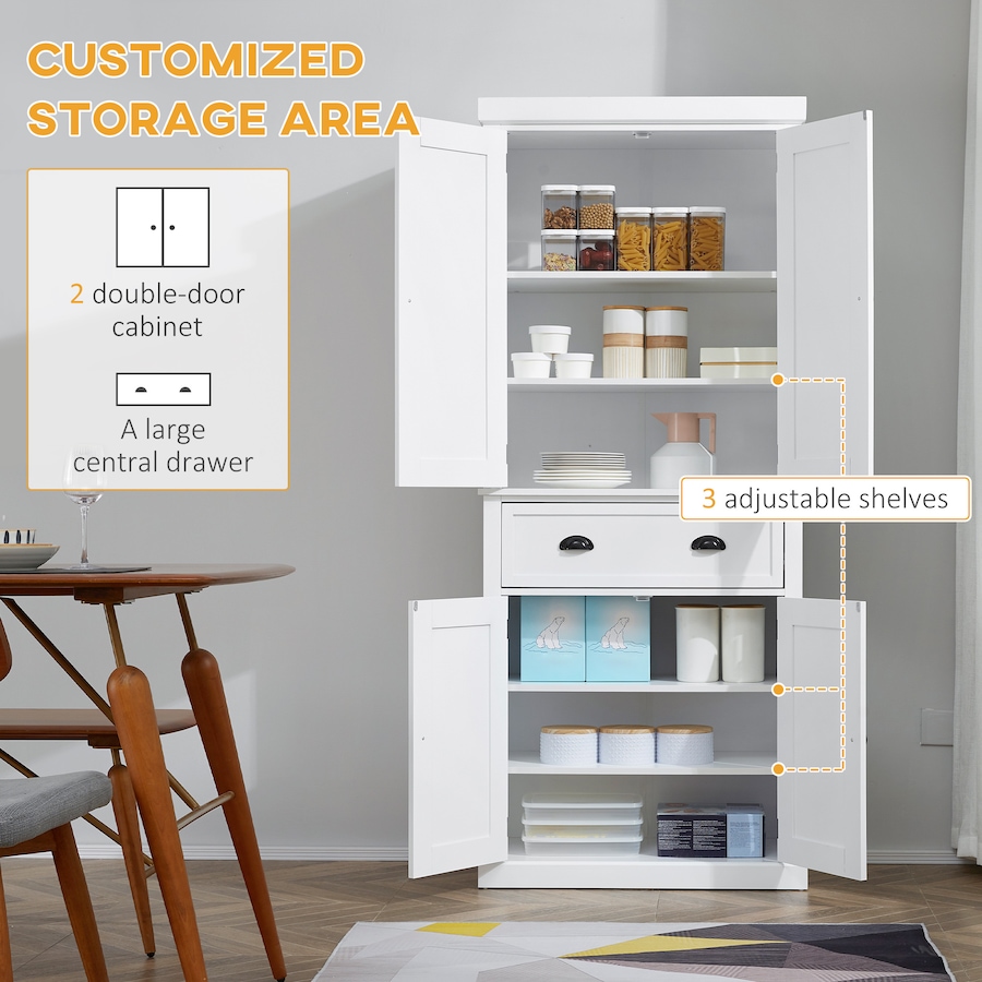 Image 997418_ALTMORE11.jpg, Product 997-418 / Price $252.19, HOMCOM Kitchen Pantry Storage Cabinet, Tall Pantry with Drawer from HOMCOM on TSC.ca's Home & Garden department