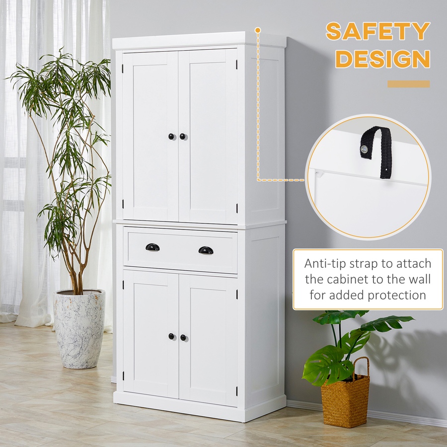 Image 997418_ALTMORE13.jpg, Product 997-418 / Price $252.19, HOMCOM Kitchen Pantry Storage Cabinet, Tall Pantry with Drawer from HOMCOM on TSC.ca's Home & Garden department