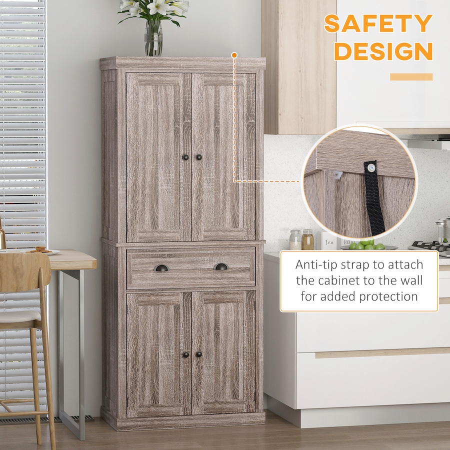 Image 997418_ALTMORE6.jpg, Product 997-418 / Price $252.19, HOMCOM Kitchen Pantry Storage Cabinet, Tall Pantry with Drawer from HOMCOM on TSC.ca's Home & Garden department