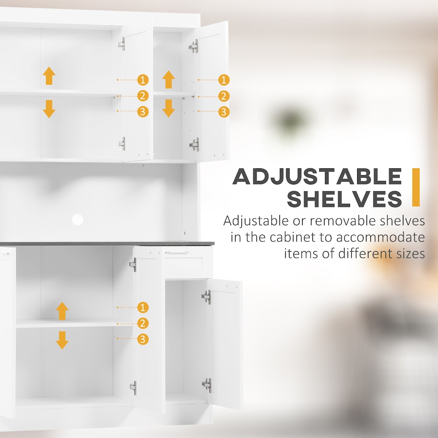 Image 997419_ALTMORE13.jpg, Product 997-419 / Price $290.99 - $299.99, HOMCOM Kitchen Pantry Storage Cabinet with Adjustable Shelf and Drawer from HOMCOM on TSC.ca's Home & Garden department