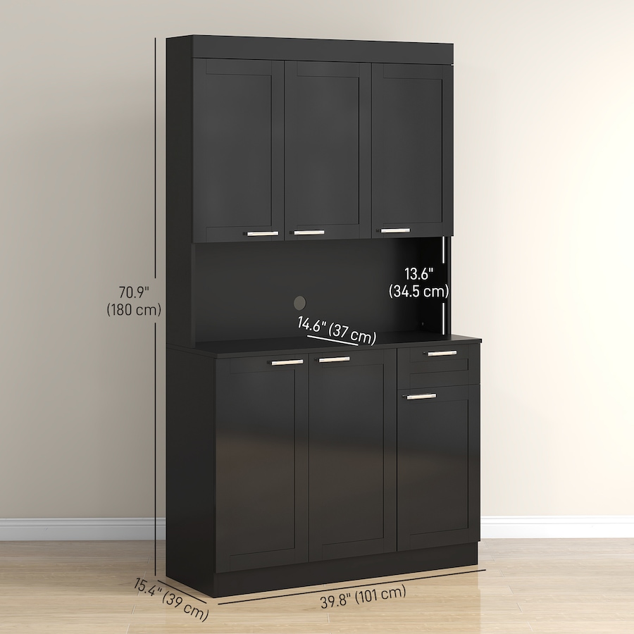 Image 997419_ALTMORE2.jpg, Product 997-419 / Price $290.99 - $299.99, HOMCOM Kitchen Pantry Storage Cabinet with Adjustable Shelf and Drawer from HOMCOM on TSC.ca's Home & Garden department