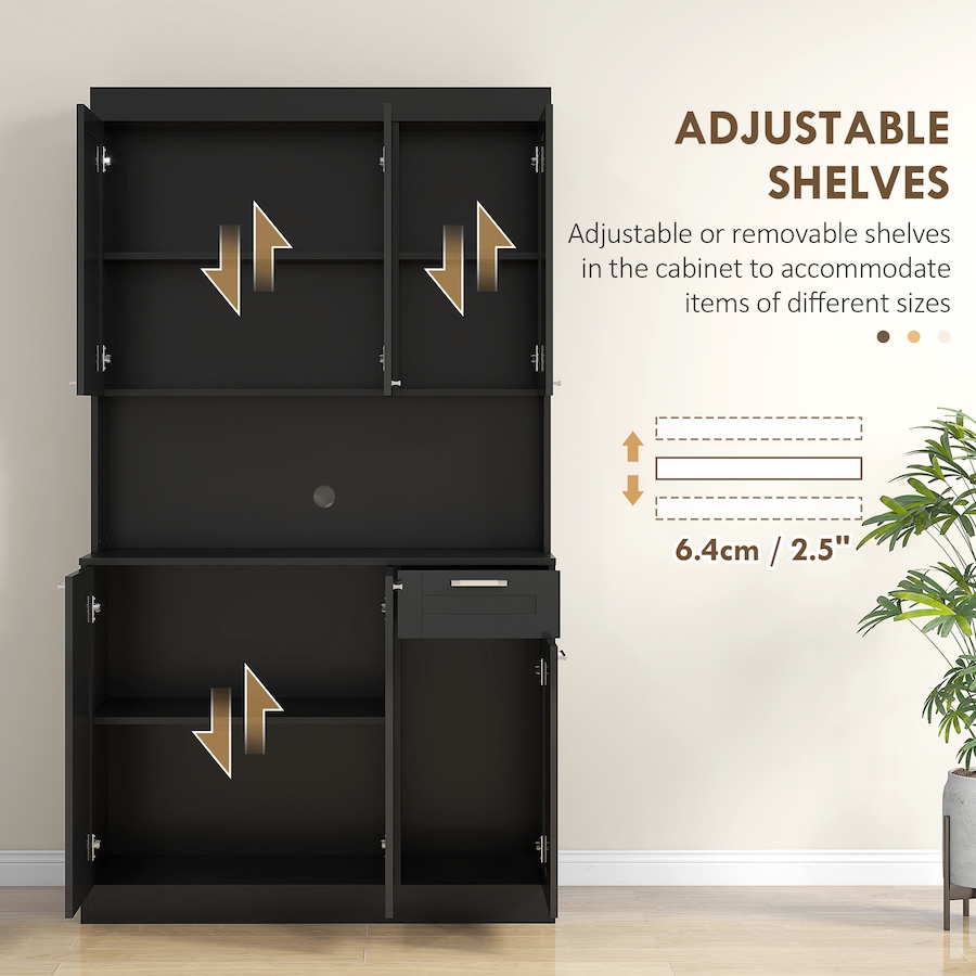 Image 997419_ALTMORE5.jpg, Product 997-419 / Price $290.99 - $299.99, HOMCOM Kitchen Pantry Storage Cabinet with Adjustable Shelf and Drawer from HOMCOM on TSC.ca's Home & Garden department