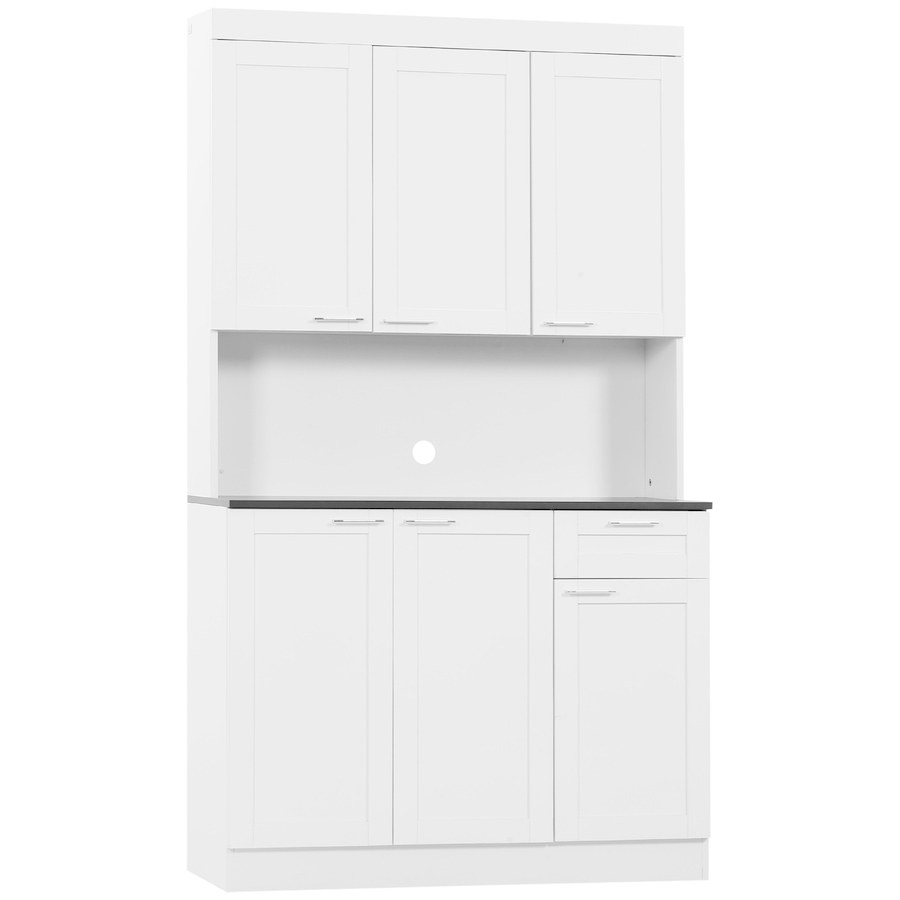 Image 997419_ST02.jpg, Product 997-419 / Price $290.99 - $299.99, HOMCOM Kitchen Pantry Storage Cabinet with Adjustable Shelf and Drawer from HOMCOM on TSC.ca's Home & Garden department