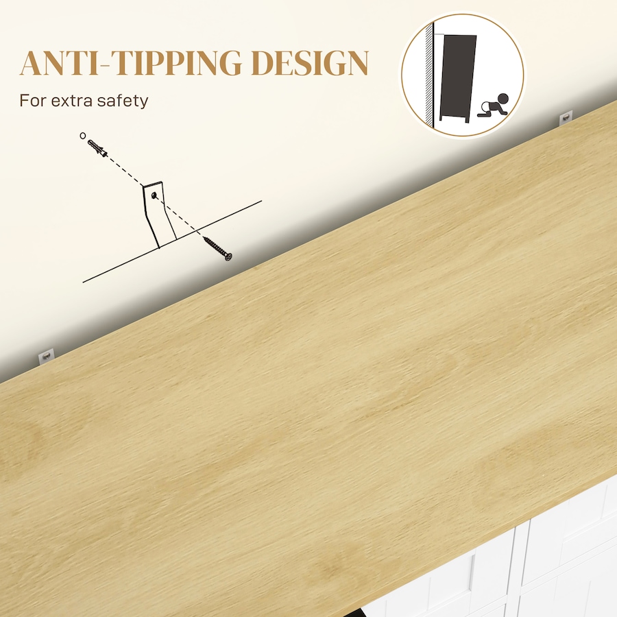 Image 997420_ALTMORE7.jpg, Product 997-420 / Price $214.99, HOMCOM 10 Gallons Tilt Out Trash Cabinet, Kitchen Island w/ Drawers from HOMCOM on TSC.ca's Home & Garden department