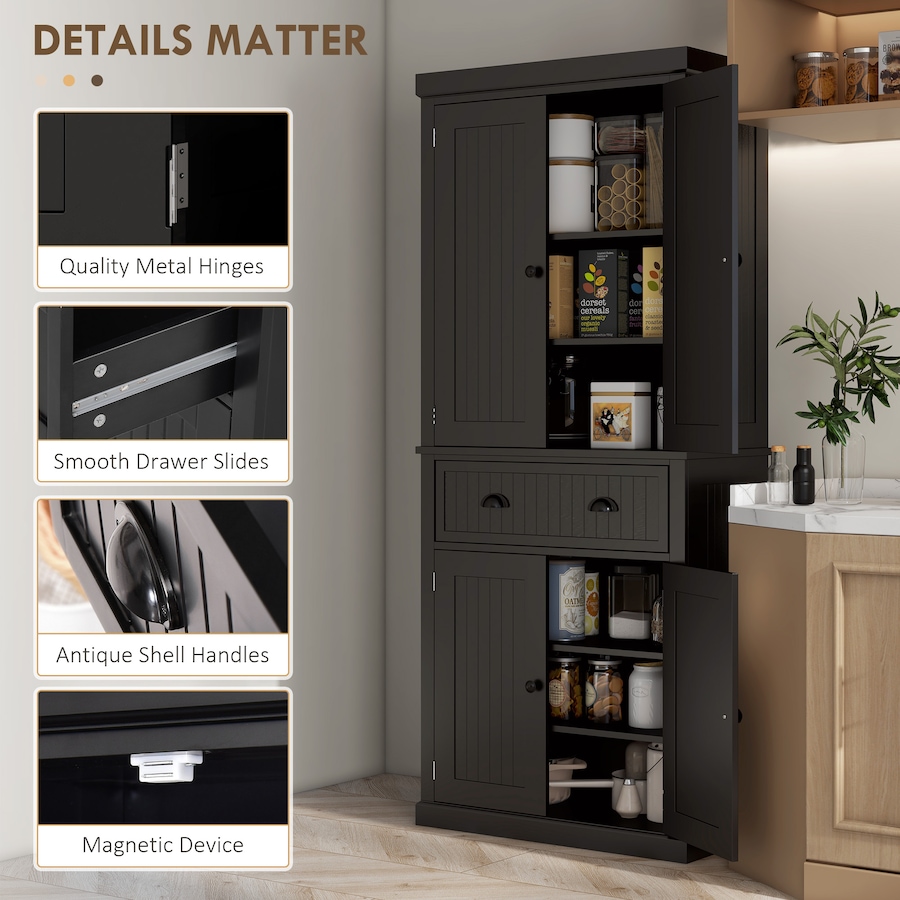 Image 997421_ALTMORE22.jpg, Product 997-421 / Price $269.99, HOMCOM 72" Kitchen Pantry, Freestanding Storage Cabinet with Drawer, Doors from HOMCOM on TSC.ca's Home & Garden department