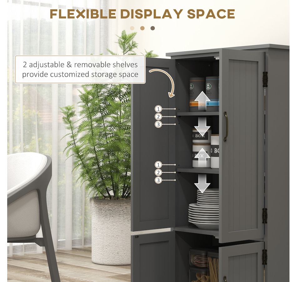 Image 997422_ALTMORE21.jpg, Product 997-422 / Price $154.99 - $174.99, HOMCOM 48" Kitchen Pantry, Kitchen Storage Cabinet with Shelves from HOMCOM on TSC.ca's Home & Garden department