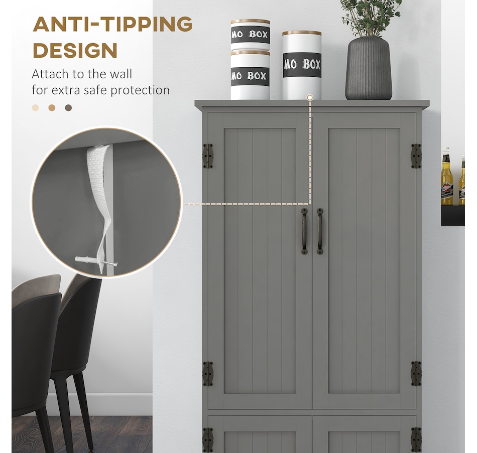 Image 997422_ALTMORE22.jpg, Product 997-422 / Price $154.99 - $174.99, HOMCOM 48" Kitchen Pantry, Kitchen Storage Cabinet with Shelves from HOMCOM on TSC.ca's Home & Garden department