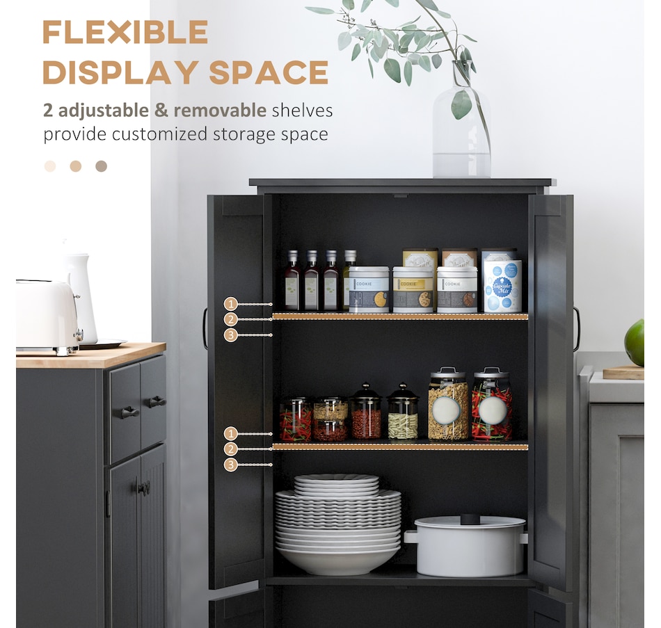 Image 997422_ALTMORE5.jpg, Product 997-422 / Price $154.99 - $174.99, HOMCOM 48" Kitchen Pantry, Kitchen Storage Cabinet with Shelves from HOMCOM on TSC.ca's Home & Garden department
