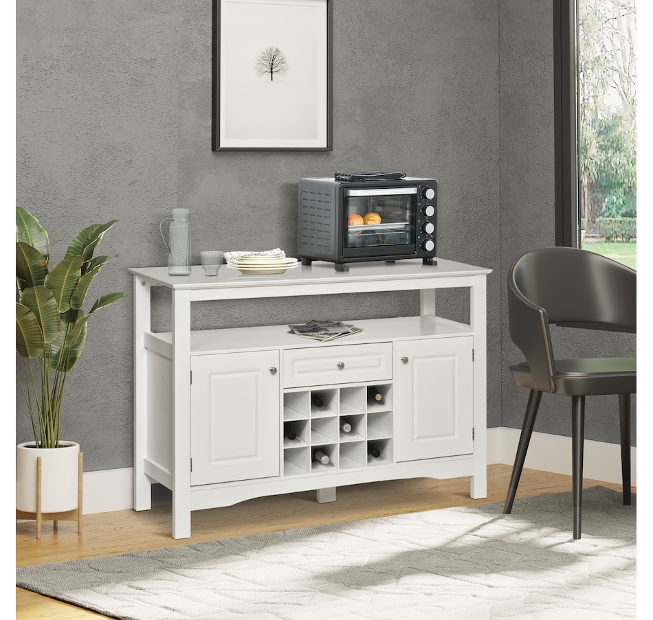 Image 997425_ALTMORE1.jpg, Product 997-425 / Price $179.99, HOMCOM Sideboard Buffet Credenza Storage Cabinet with Drawer Wine Rack from HOMCOM on TSC.ca's Home & Garden department