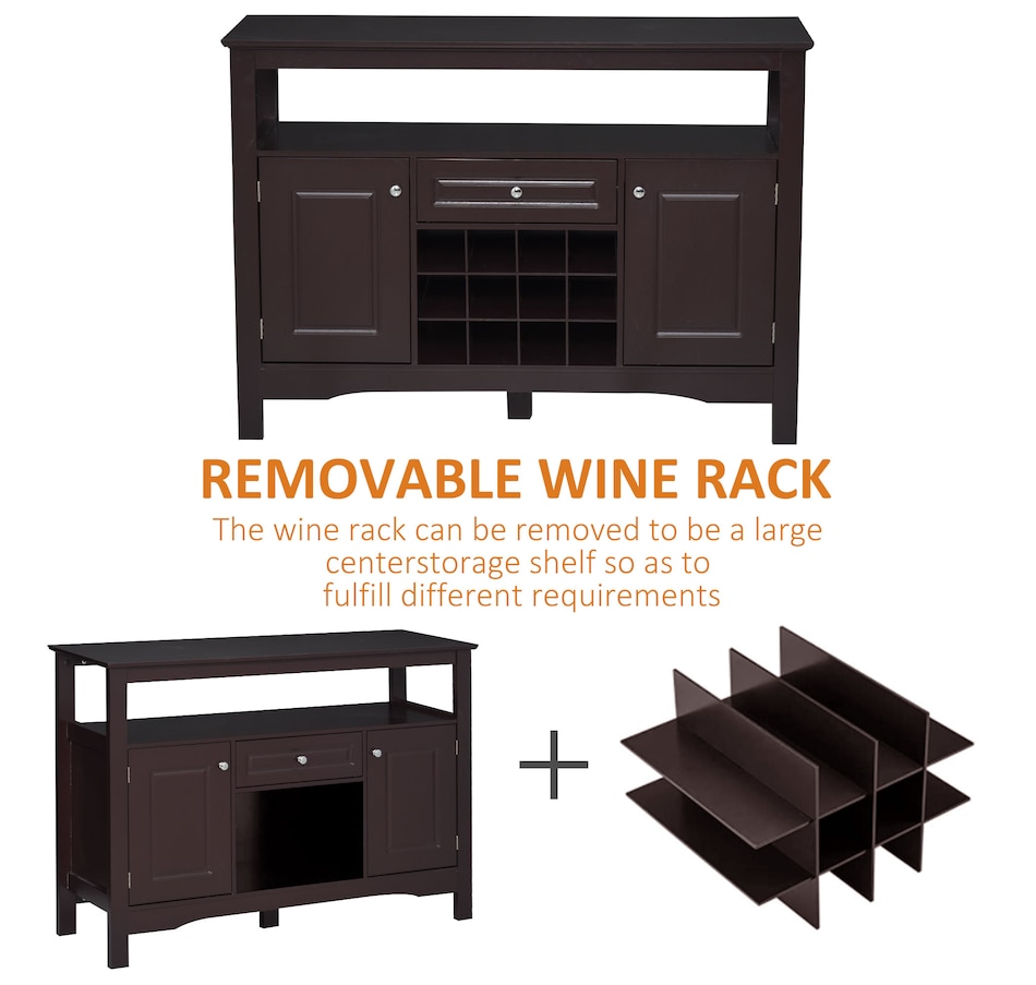 Image 997425_ALTMORE14.jpg, Product 997-425 / Price $179.99, HOMCOM Sideboard Buffet Credenza Storage Cabinet with Drawer Wine Rack from HOMCOM on TSC.ca's Home & Garden department