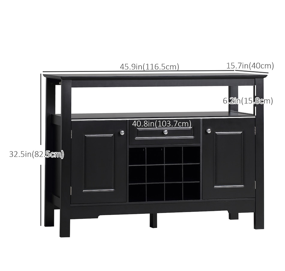 Image 997425_ALTMORE18.jpg, Product 997-425 / Price $179.99, HOMCOM Sideboard Buffet Credenza Storage Cabinet with Drawer Wine Rack from HOMCOM on TSC.ca's Home & Garden department