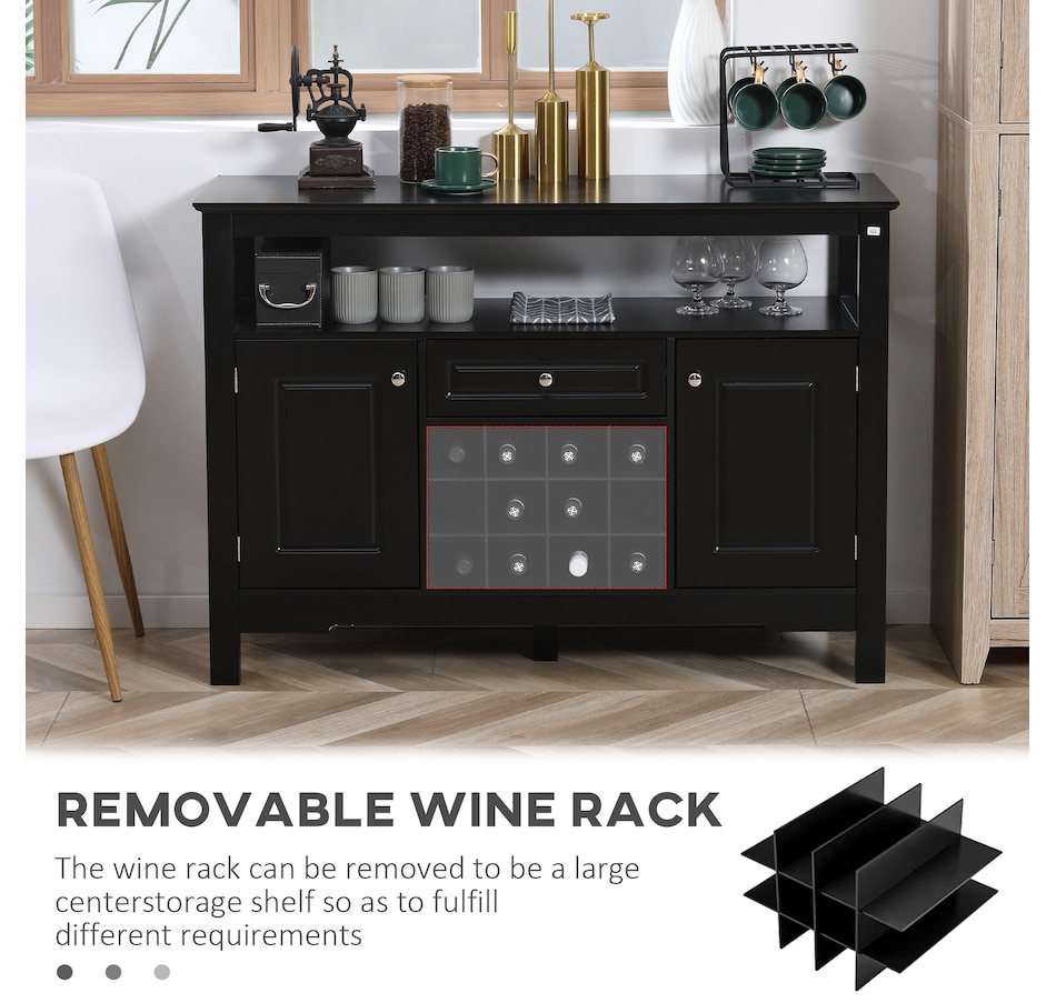 Image 997425_ALTMORE22.jpg, Product 997-425 / Price $179.99, HOMCOM Sideboard Buffet Credenza Storage Cabinet with Drawer Wine Rack from HOMCOM on TSC.ca's Home & Garden department