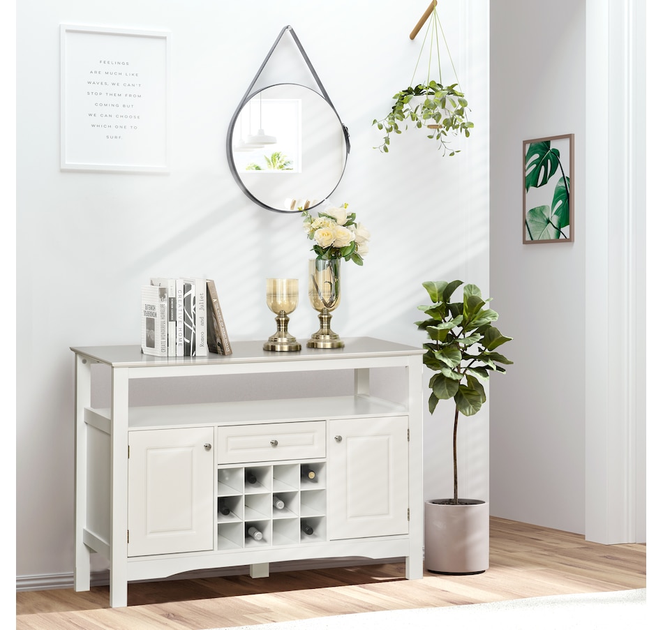 Image 997425_ALTMORE3.jpg, Product 997-425 / Price $179.99, HOMCOM Sideboard Buffet Credenza Storage Cabinet with Drawer Wine Rack from HOMCOM on TSC.ca's Home & Garden department