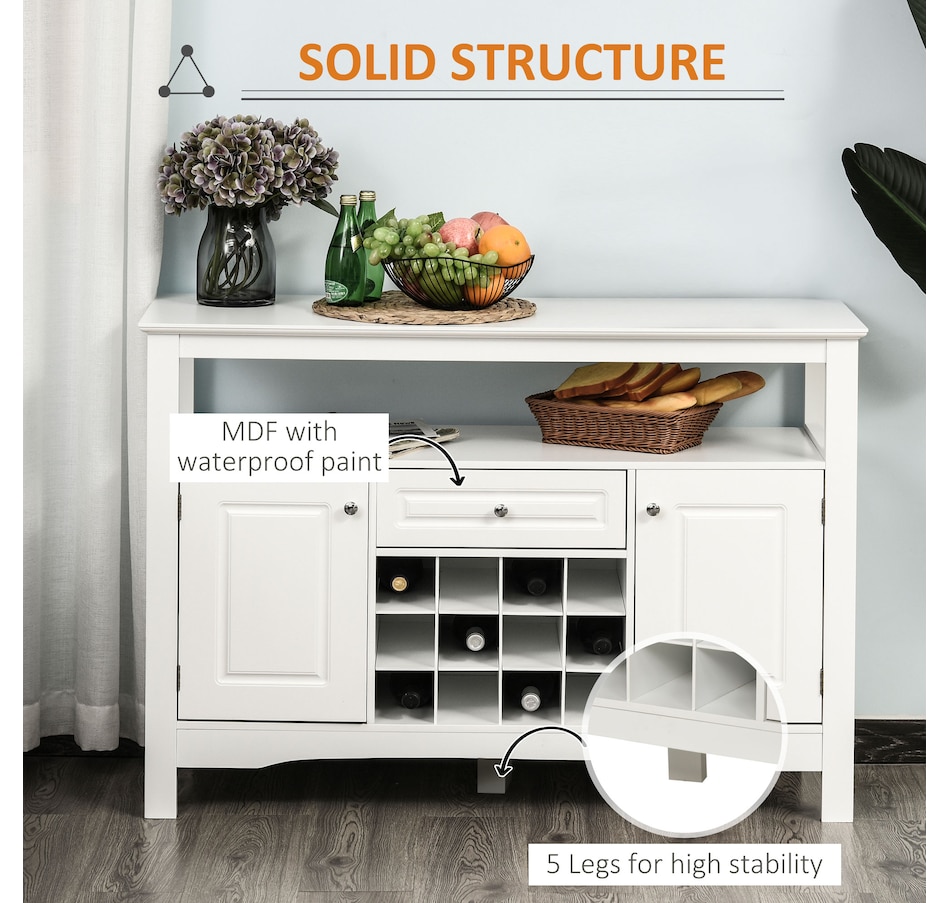 Image 997425_ALTMORE6.jpg, Product 997-425 / Price $179.99, HOMCOM Sideboard Buffet Credenza Storage Cabinet with Drawer Wine Rack from HOMCOM on TSC.ca's Home & Garden department