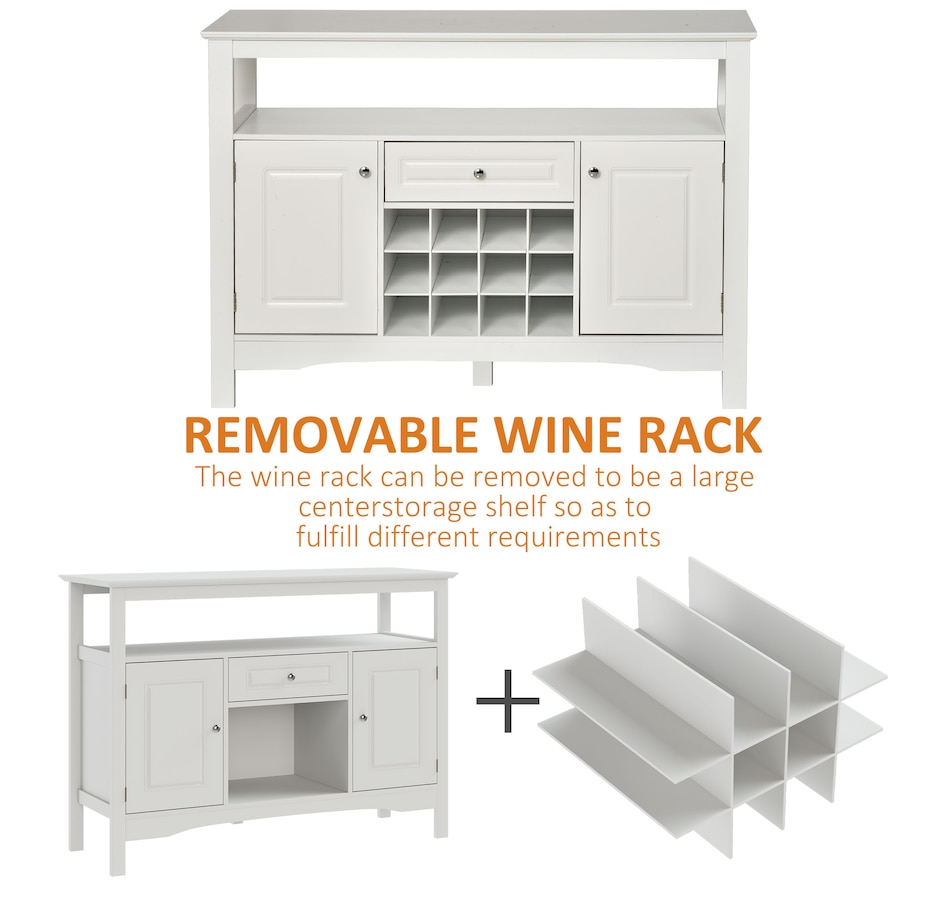 Image 997425_ALTMORE7.jpg, Product 997-425 / Price $179.99, HOMCOM Sideboard Buffet Credenza Storage Cabinet with Drawer Wine Rack from HOMCOM on TSC.ca's Home & Garden department
