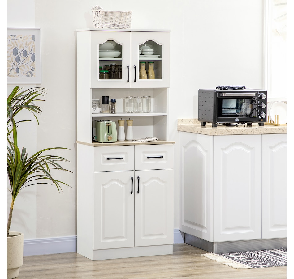 Image 997426_ALTMORE1.jpg, Product 997-426 / Price $244.99, HOMCOM Kitchen Pantry Storage Cabinet Adjustable Shelves, Countertop from HOMCOM on TSC.ca's Home & Garden department