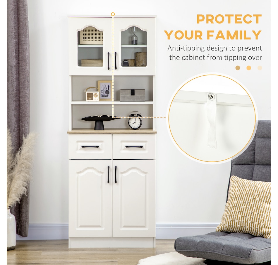 Image 997426_ALTMORE6.jpg, Product 997-426 / Price $244.99, HOMCOM Kitchen Pantry Storage Cabinet Adjustable Shelves, Countertop from HOMCOM on TSC.ca's Home & Garden department